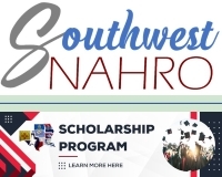 Southwest NAHRO Scholarship Program flyer. All information on this flyer is listed above.